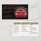 Abwasch von Kraftfahrzeugen - Druckabwaschen Visitenkarte (Vorne/Hinten)