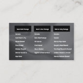 Abwasch von mobilen Autos - Druckabfall - QR-CSB Visitenkarte (Rückseite)