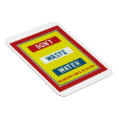 Abwasser nicht verschwenden magnet (Rechte Seite)