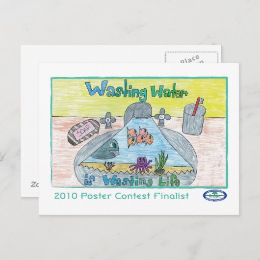 Abwasser Postkarte (Vorne/Hinten)