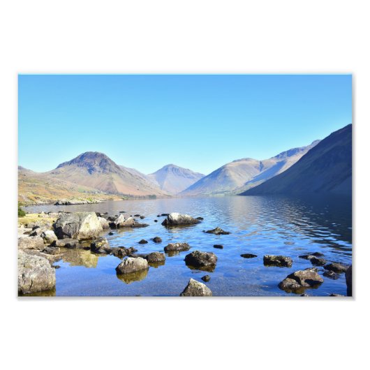 Abwasser und Langdales, Lake District Fotodruck (Vorne)