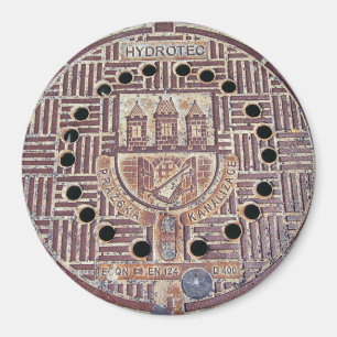 Abwasserabwasserabdeckung Prag Magnet