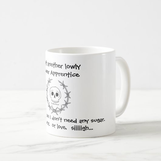 Abwasserkanal-Lehrlings-Tasse Kaffeetasse (VorderseiteRechts)