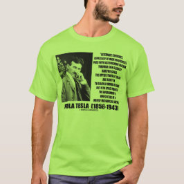 Abwechselnde Strom-mechanische Natur Nikola Teslas T-Shirt