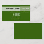 Abwechselnde Töne - dunkles Gras-Grün (336600) Visitenkarte (Vorne/Hinten)