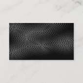 Abwechselnde Töne - elektrischer Regen (B&W) Visitenkarte (Rückseite)