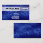 Abwechselnde Töne - elektrischer Regen (blau) Visitenkarte (Vorne/Hinten)
