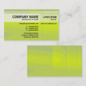 Abwechselnde Töne - Getränk Yellowade Visitenkarte (Vorne/Hinten)