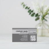 Abwechselnde Töne (Logo) - Grau Visitenkarte (Stehend Vorderseite)