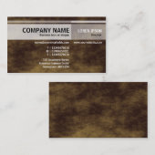 Abwechselnde Töne - Planet Brown Visitenkarte (Vorne/Hinten)