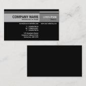 Abwechselnde Töne - Schwarzes Visitenkarte (Vorne/Hinten)