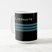 Abwechselndes Endlogo und Fahnen-Tasse Kaffeetasse (Vorderseite Links)