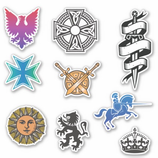 Abwechslung zwischen Mittelalter und Renaissance Aufkleber (Vorderseite)