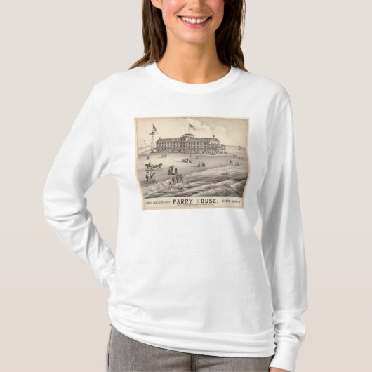 Abwehr-Haus, Strand-Hafen, NJ T-Shirt (Vorderseite)