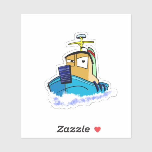 Abweichendes Schleppboot Aufkleber (Blatt)