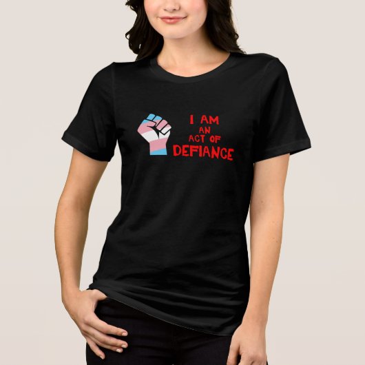 Abweichung (LGBT-Transgender) Tri-Blend Shirt (Vorderseite)