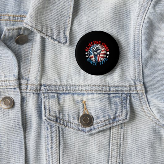 Abweisende Könige seit 1776 Handgriff Design Button (Beispiel)