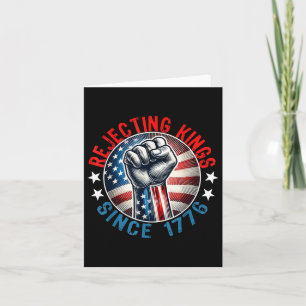Abweisende Könige seit 1776 Handgriff Design Karte