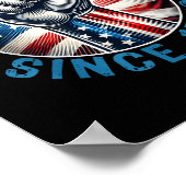 Abweisende Könige seit 1776 Handgriff Design Poster (Ecke)