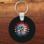 Abweisende Könige seit 1776 Handgriff Design Schlüsselanhänger (Vorderseite)
