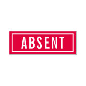 Abwesend Permastempel (Design)