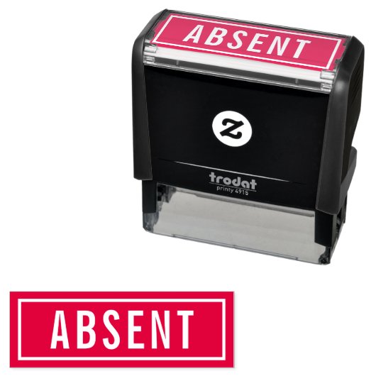 Abwesend Permastempel (Beispiel)