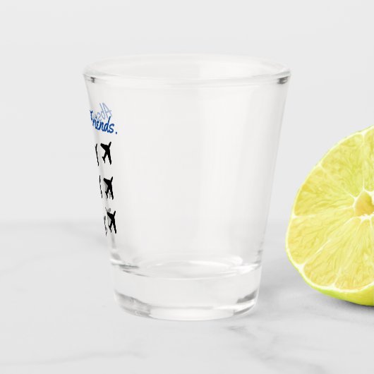 Abwesende Freunde  Schnapsglas (Rechts)