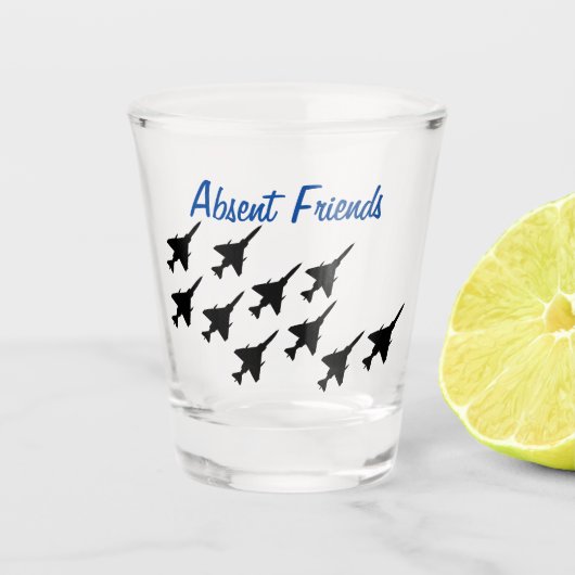 Abwesende Freunde Shot Glass F4 Schnapsglas (Vorderseite)