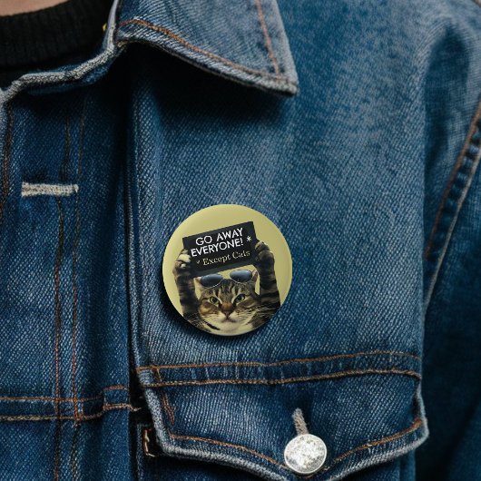 Abwesende Menschen außer Katzen Button