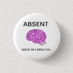"Abwesender" Knopf Button