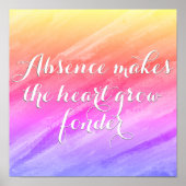 Abwesenheit macht das Herzförderungspaket Poster (Vorne)