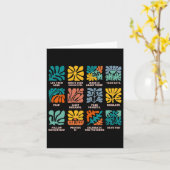 Aby Applied Verhaltensanalyst Advocate Autism Lass Karte (Gelbe Blume)