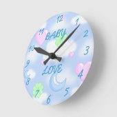 ABY LIEBE COLLECTION RUNDE CLOCK WANDUHR (Winkel)