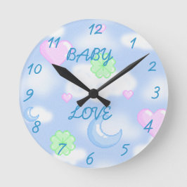 ABY LIEBE COLLECTION RUNDE CLOCK WANDUHR
