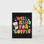 Aby Sped Autismus Awareness Coffee Lover wird Mand Karte (Gelbe Blume)