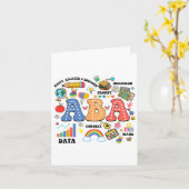 Aby Therapist Verhaltensanalyst Autismus Therapie  Karte (Gelbe Blume)