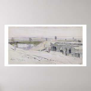 Abydus, 1pm, 12 Januar 1867 (Tinte und Aquarell) Poster