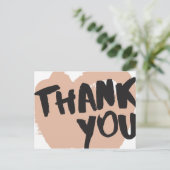 Abys Brush Letters Vielen Dank Postcard Mailer Postkarte (Stehend Vorderseite)