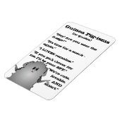 Abysinianische Guinea Schweinefleisch Redewendunge Magnet (Linke Seite)