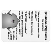 Abysinianische Guinea Schweinefleisch Redewendunge Magnet (Horizontal)