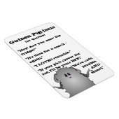 Abysinianische Guinea Schweinefleisch Redewendunge Magnet (Rechte Seite)