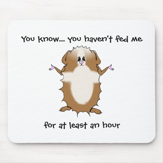 Abysinianische Guinea Schweinefleisch Redewendunge Mousepad (Vorne)