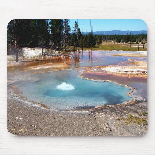 Abyss Pool Hot Springs Yellowstone Nationalpark Mousepad (Vorne)