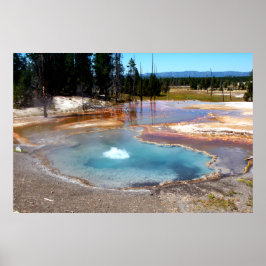 Abyss Pool Hot Springs Yellowstone Nationalpark Poster
