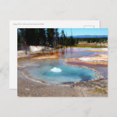 Abyss Pool Hot Springs Yellowstone Nationalpark Postkarte (Vorne/Hinten)