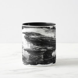 Abyssal Gaze Heavy Metal Raven Skull Tasse