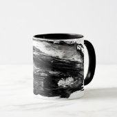Abyssal Gaze Heavy Metal Raven Skull Tasse (VorderseiteRechts)