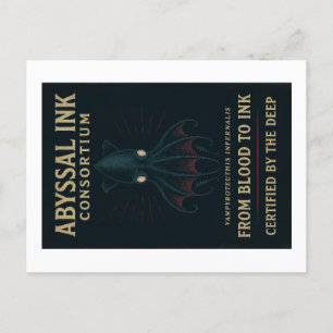 Abyssal Ink Konsortium - Von Blut zu Tinte Feiertagspostkarte