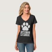 Abyssinian  Abyssinian cat  Abyssinian mom  8 T-Shirt (Vorderseite Vollansicht)