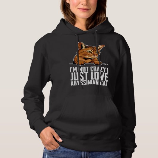 Abyssinian Abyssinian cat Abyssinian mom Hoodie (Vorderseite)
